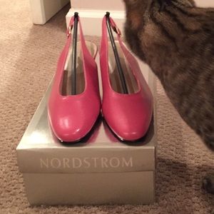 Pink Slingback Pumps